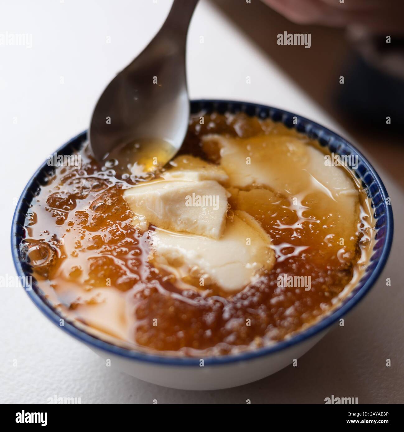 Taiwan snacks of tofu pudding Stock Photo Alamy