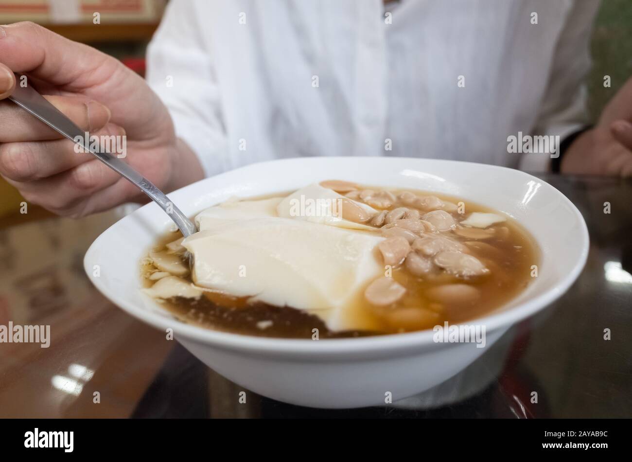 Taiwan snacks of tofu pudding Stock Photo Alamy