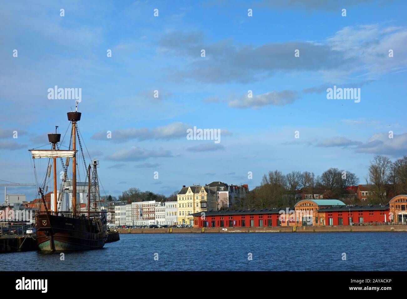 Port of Luebeck, germany Stock Photo