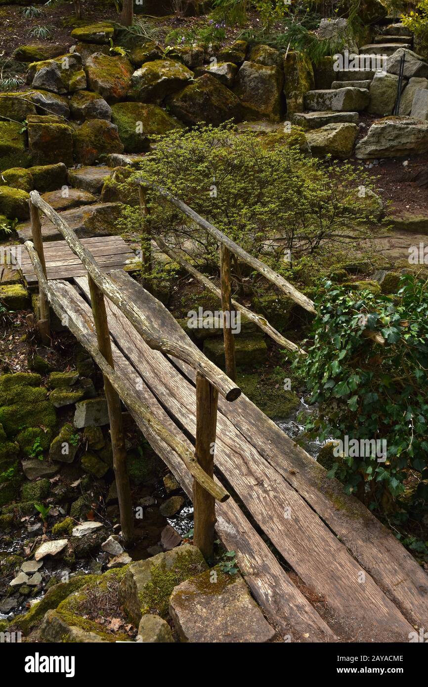 Wooden path bridge hi-res stock photography and images - Alamy
