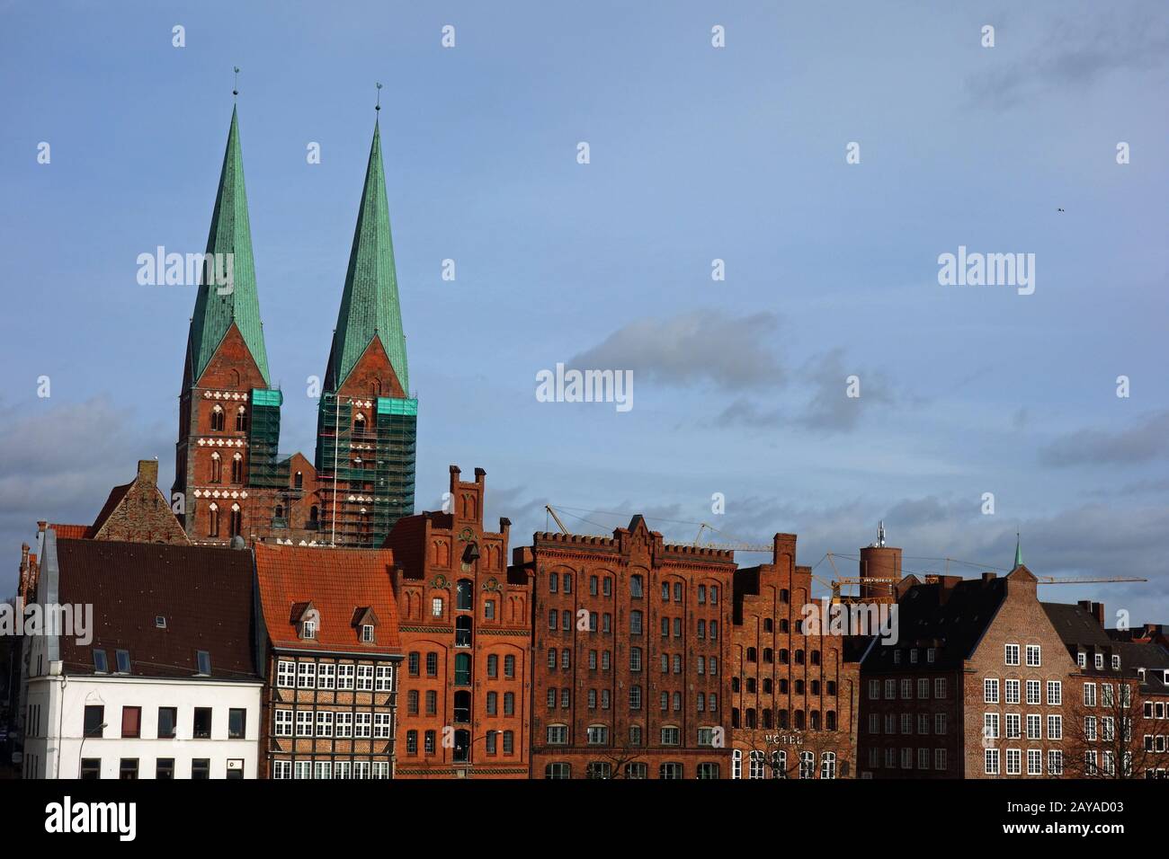 St. Mary's Church in Lubeck Stock Photo