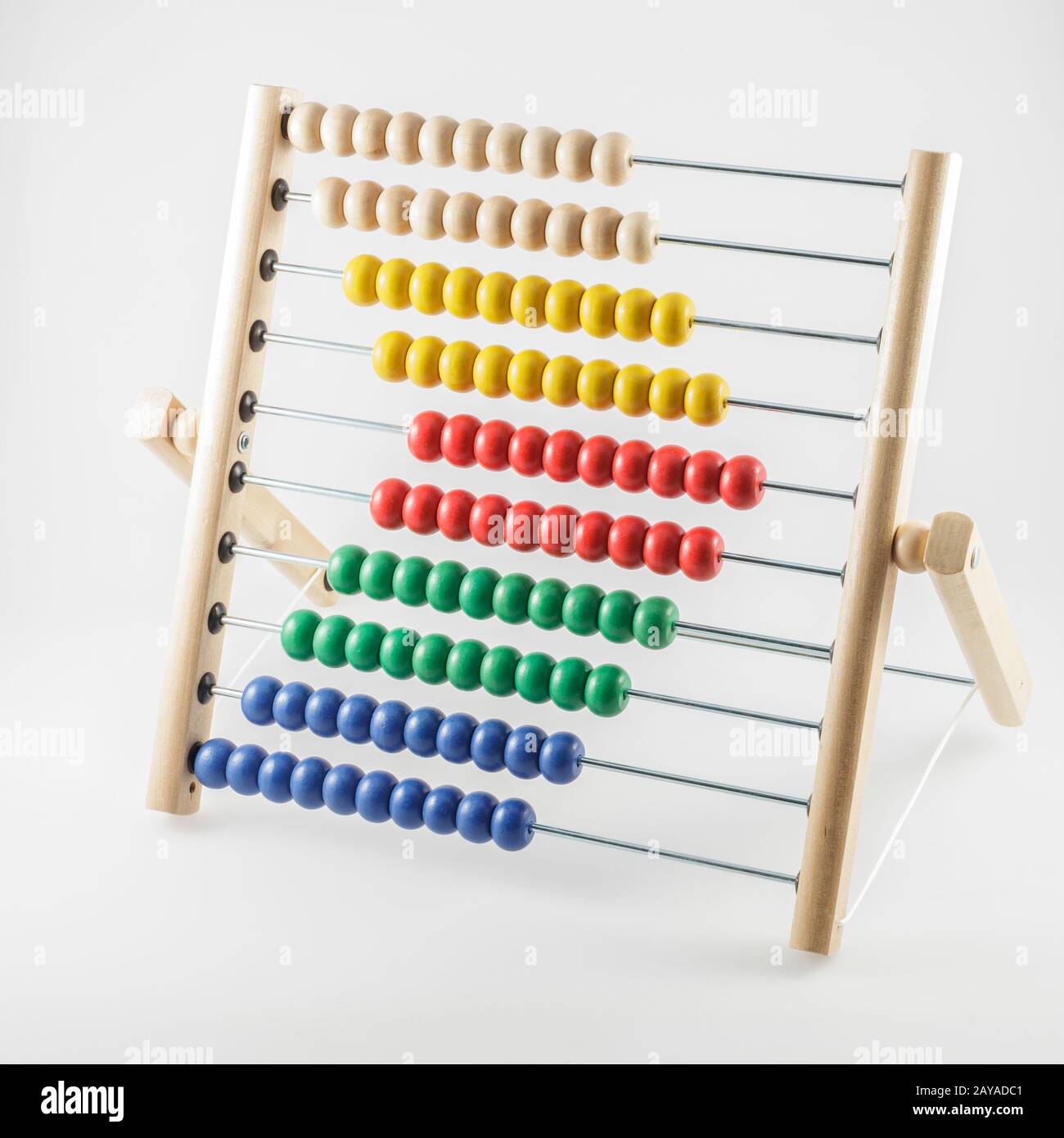 Old abakus. Mathematical calculations, business, learning and balance ...