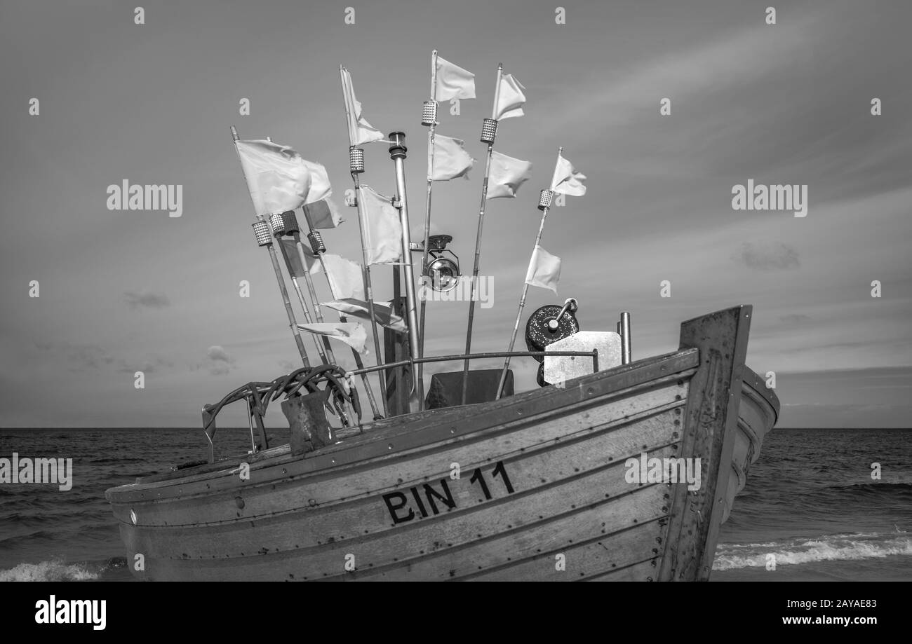 Boat fishing Black and White Stock Photos & Images - Alamy