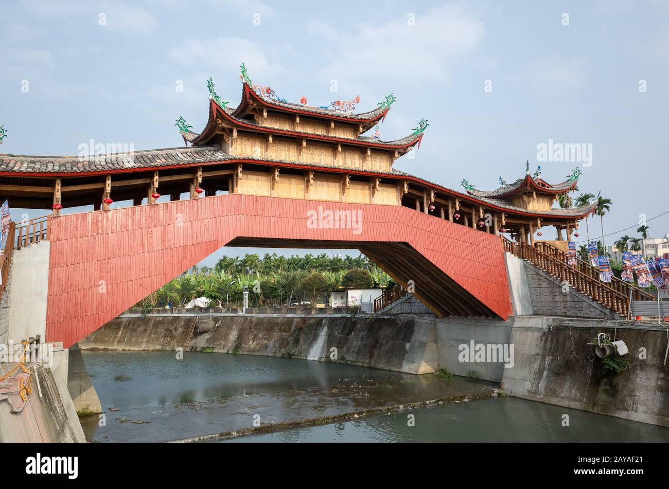 Zhejiang Taishun Gallery Bridge Stock Photo