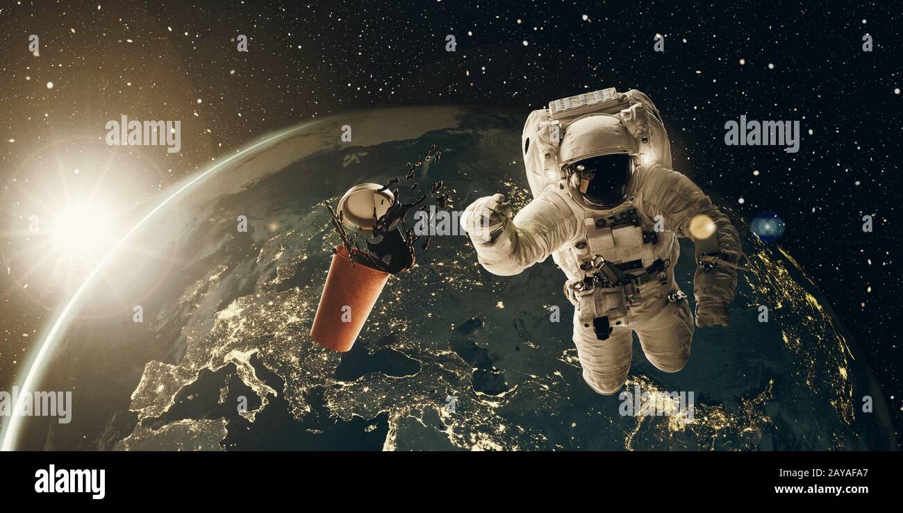 Astronaut or Spaceman Floating in the Space Editorial Stock Photo - Image  of exploring, dream: 121321918