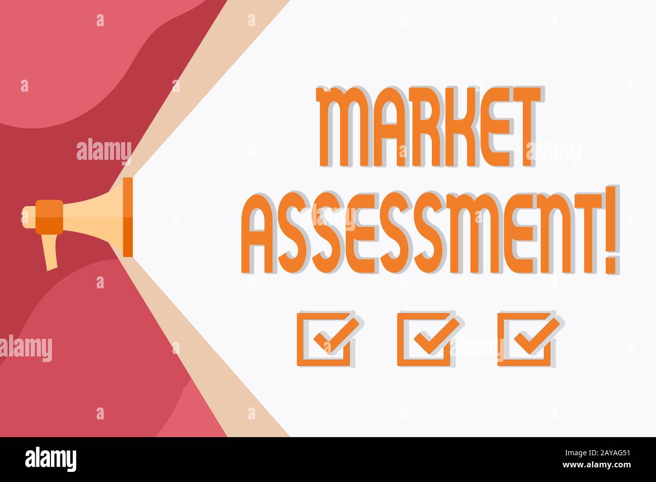 Conceptual hand writing showing Market Assessment. Business photo showcasing evaluation of the market for a product or service M Stock Photo