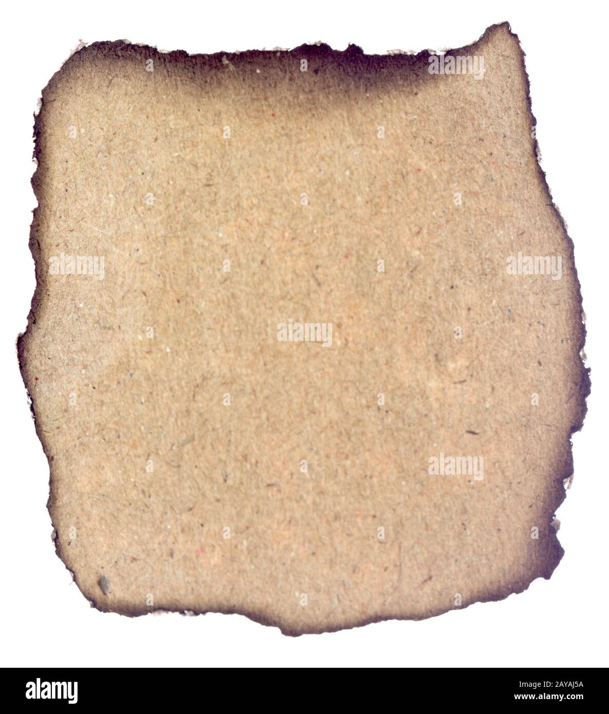 Burned paper Stock Photo