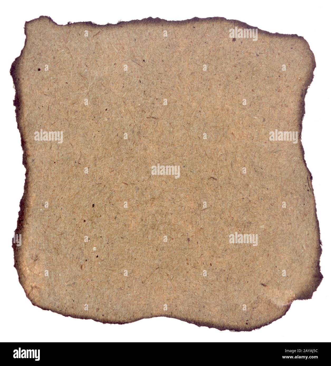 Burned paper Stock Photo