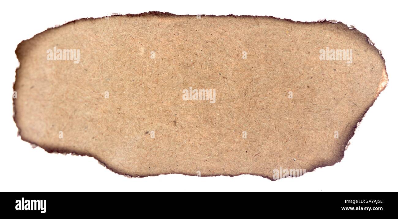 Burned paper Stock Photo