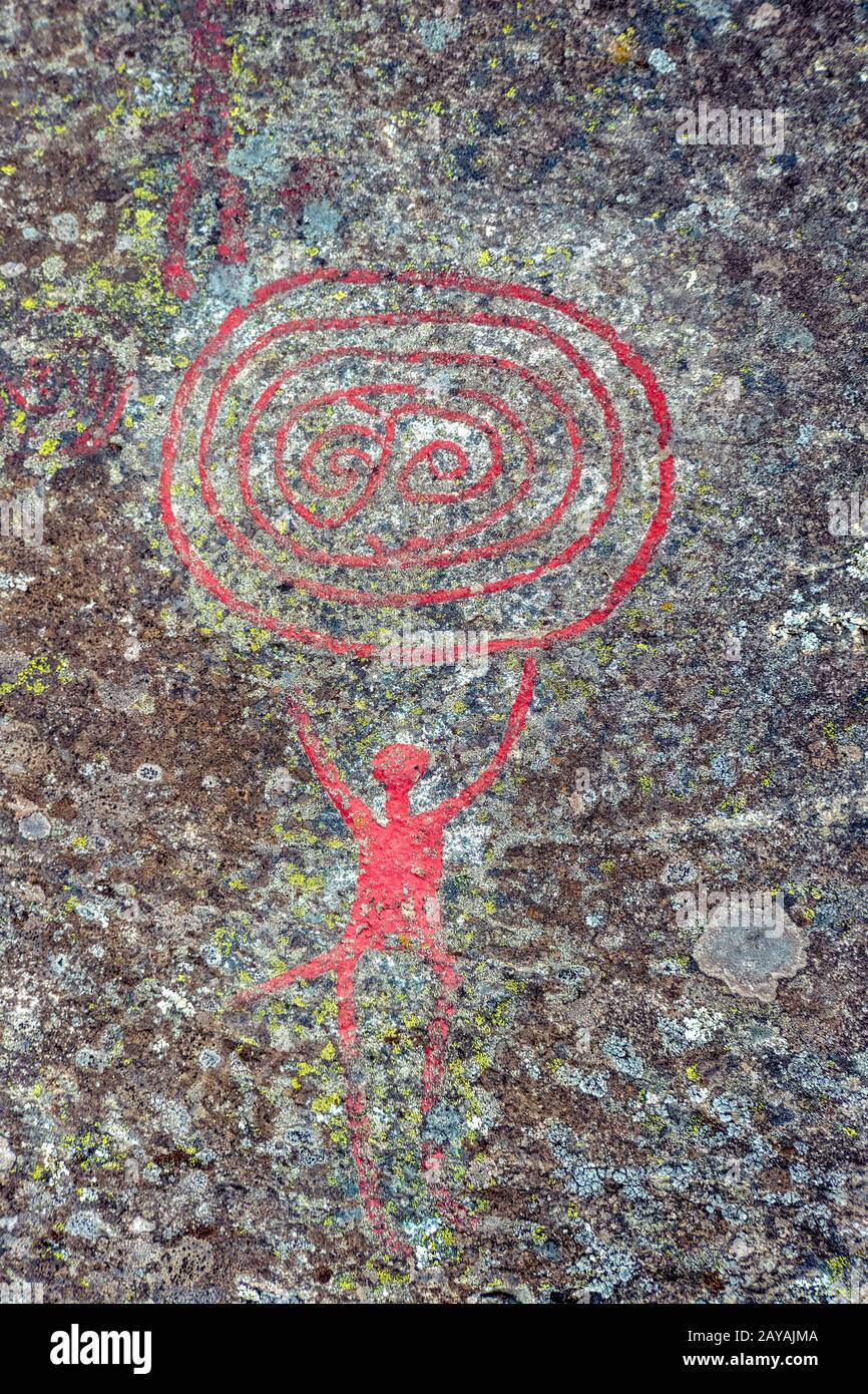 Ancient rock carvings Stock Photo Alamy