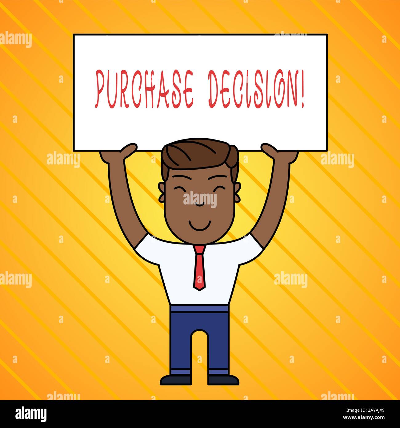 Word writing text Purchase Decision. Business concept for process that leads a consumer from identifying a need,. Stock Photo