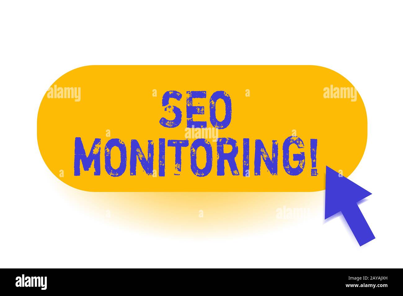 Handwriting text seo monitoring concept meaning the process of