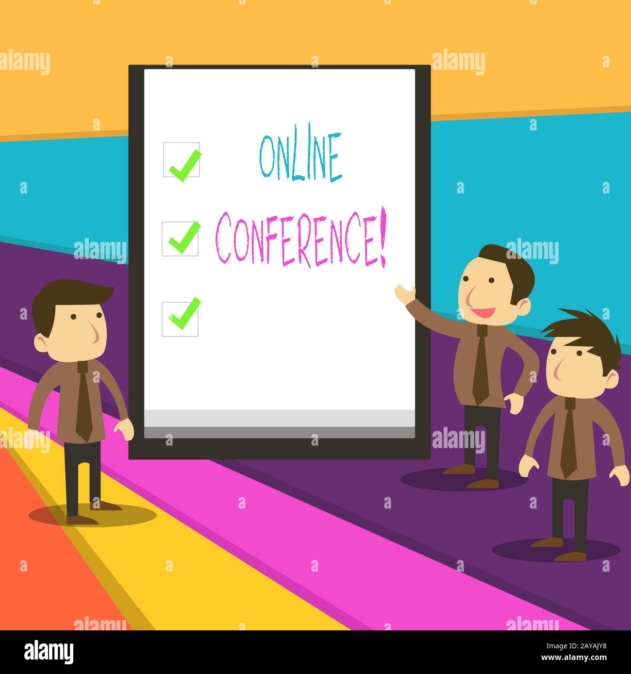 Word writing text Online Conference. Business concept for online service by which you can hold live meetings. Stock Photo