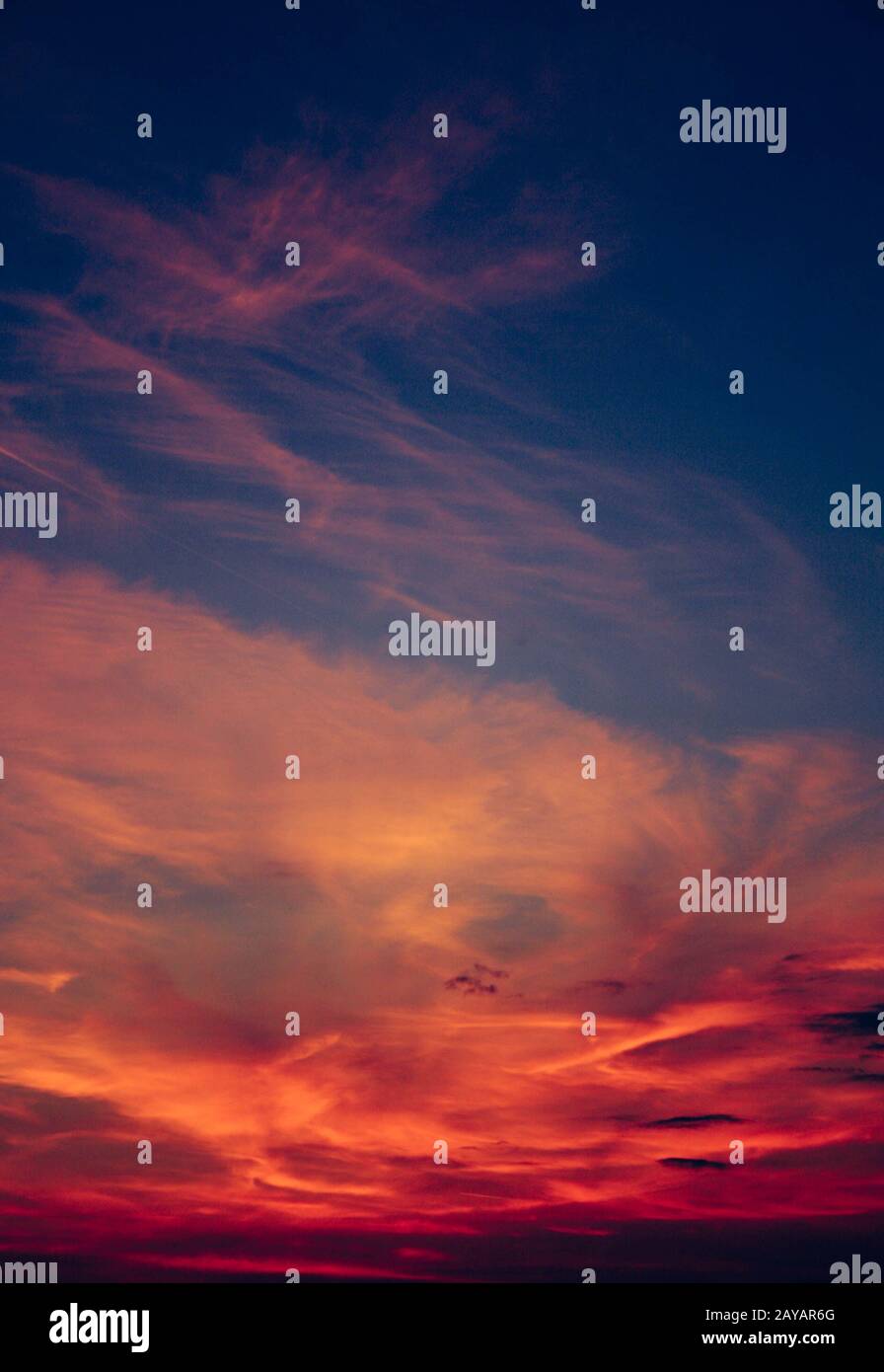 a beautiful sky at sunset Stock Photo - Alamy