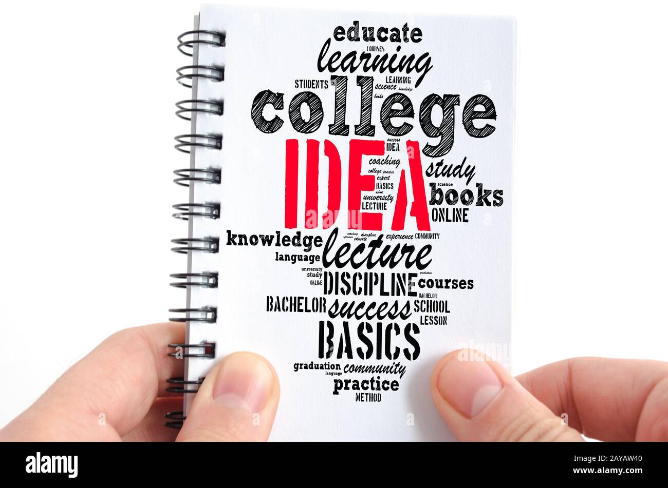 Idea word cloud collage Stock Photo