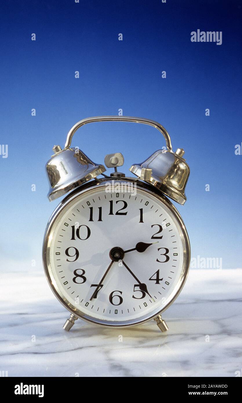 Alarm clock, bell alarm clock Stock Photo - Alamy