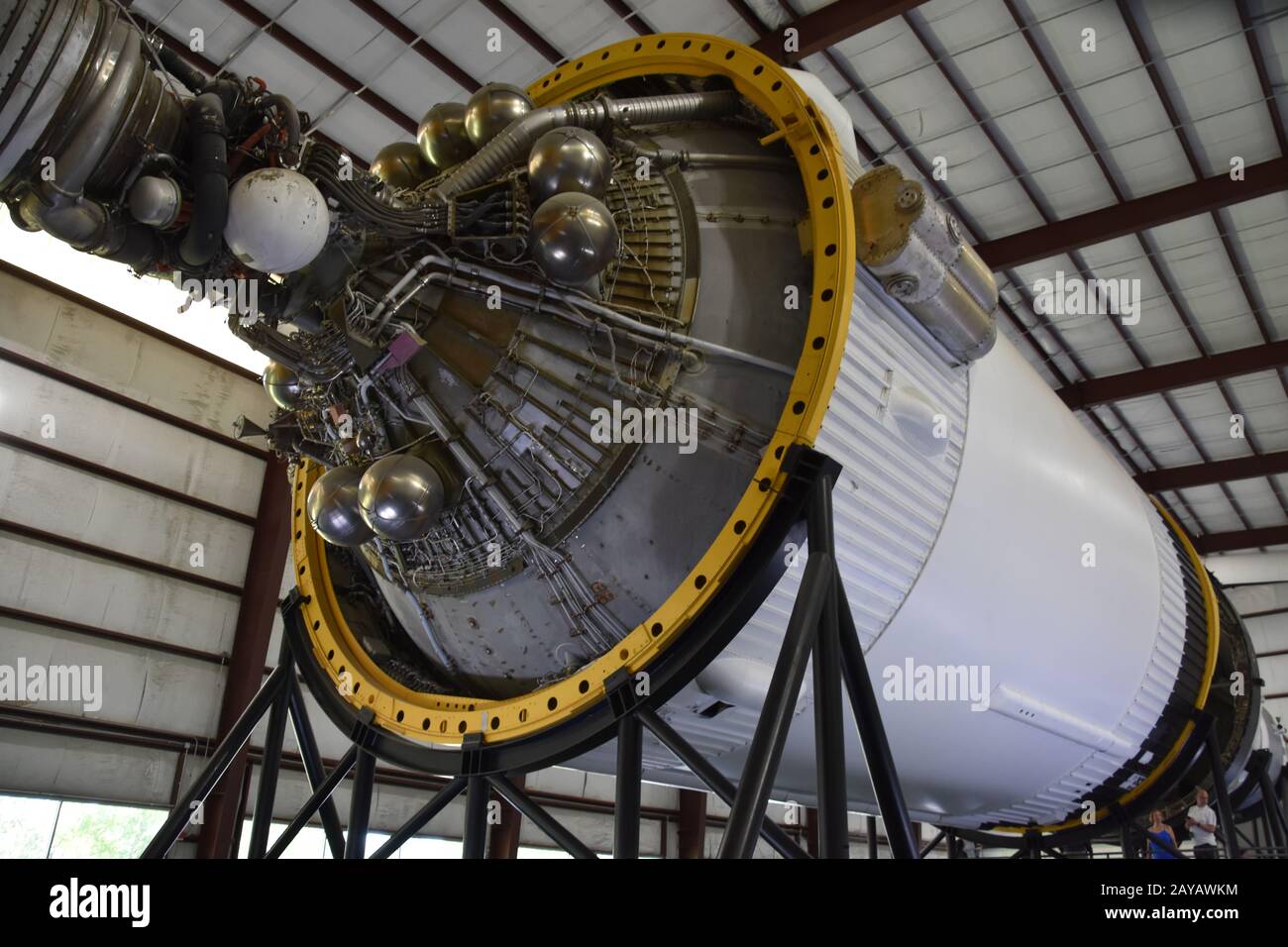 Saturn V Rocket at Space Center in Houston Texas Stock Photo Alamy