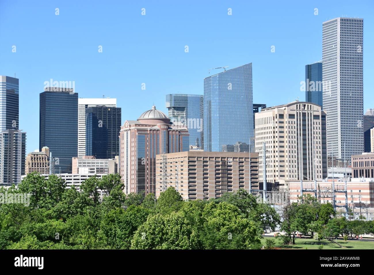 Skyline of Houston, Texas Stock Photo