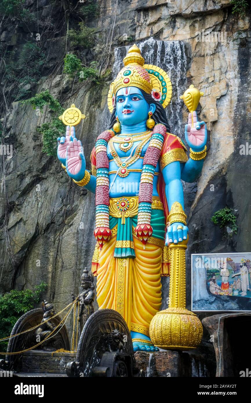 Shiva statue in Batu caves temple, Kuala Lumpur, Malaysia Stock Photo