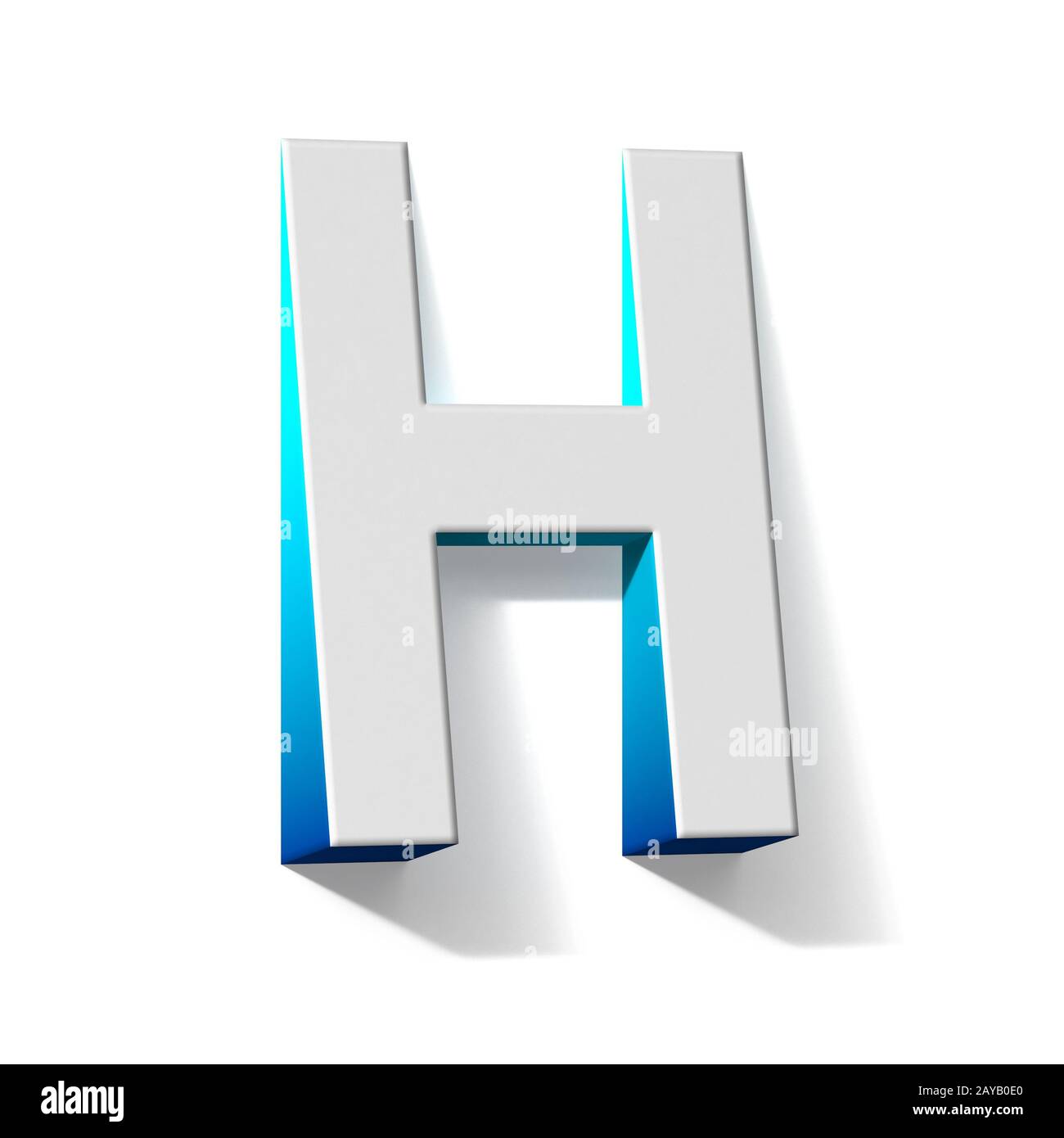 blue letter h