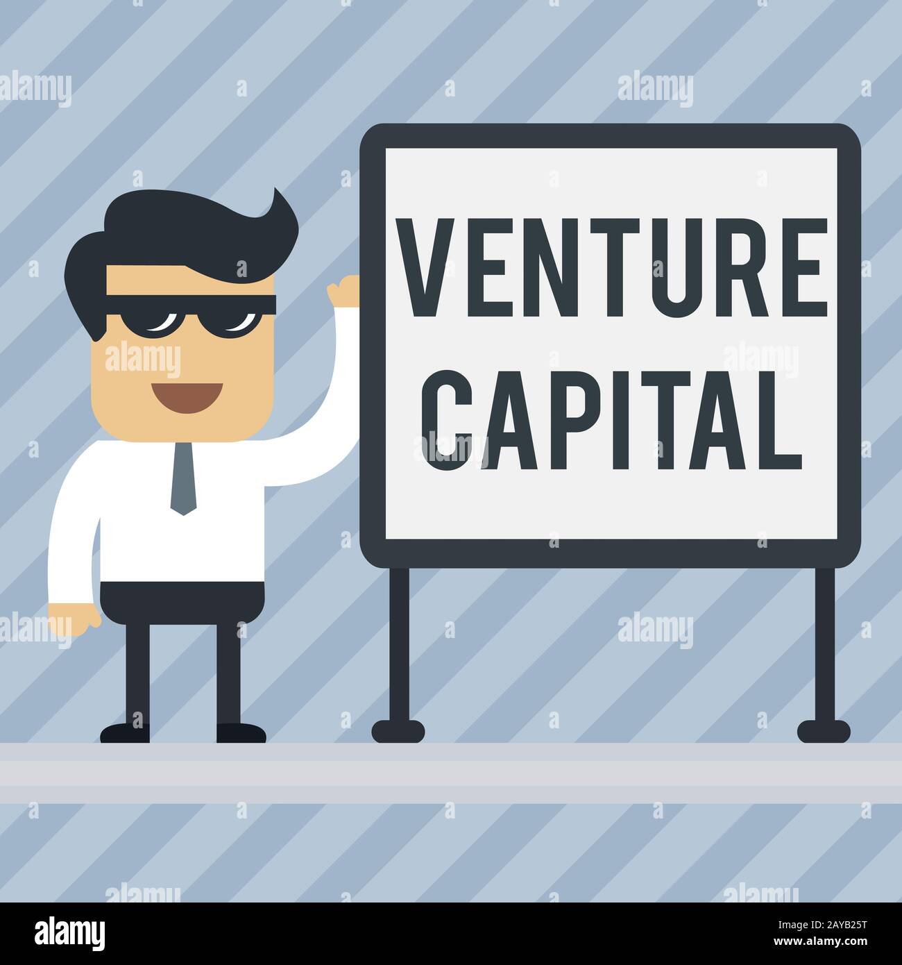 Writing note showing Venture Capital. Business photo showcasing financing provided by firms to small early stage ones Office Wor Stock Photo