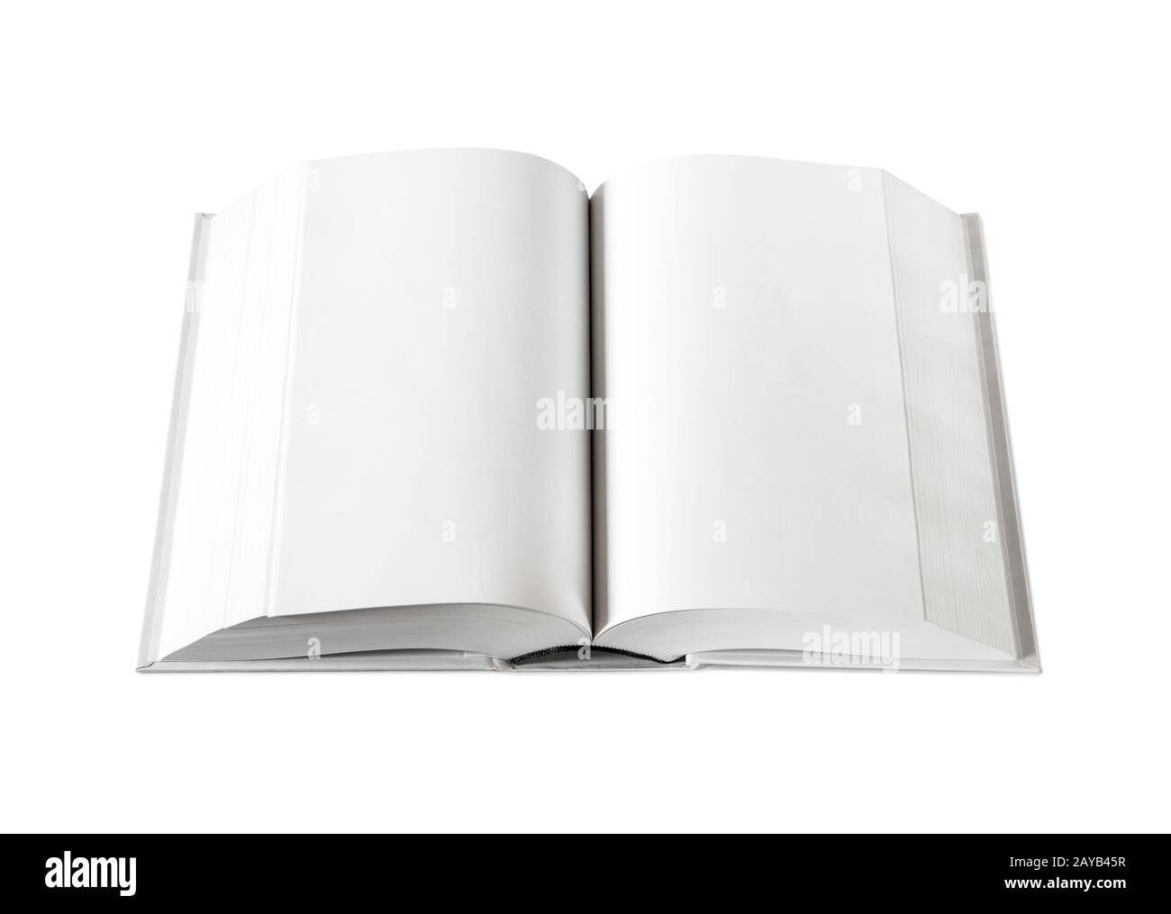 Open blank dictionary, book isolated on white Stock Photo Alamy