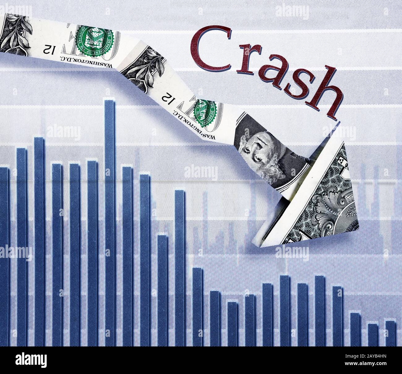Stock market dollar crash Stock Photo Alamy