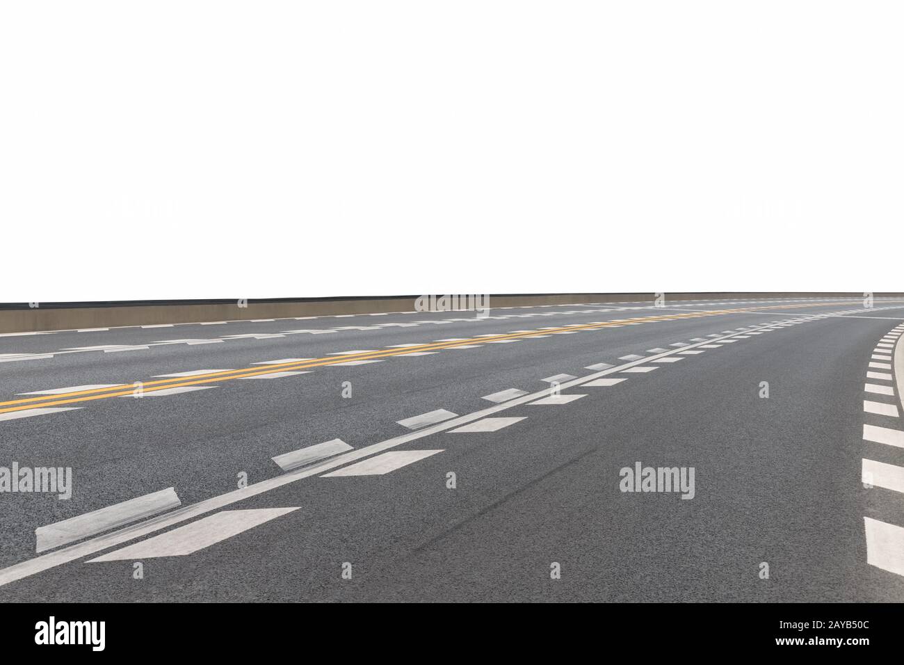 modern road surface isolated Stock Photo
