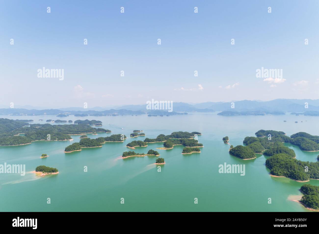 hangzhou thousand island lake landscape Stock Photo