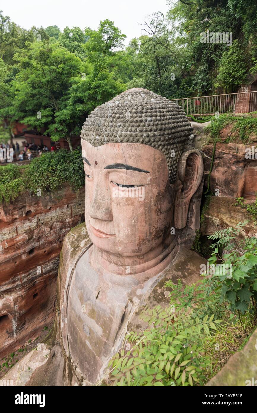 Leshan giant buddha Stock Photo