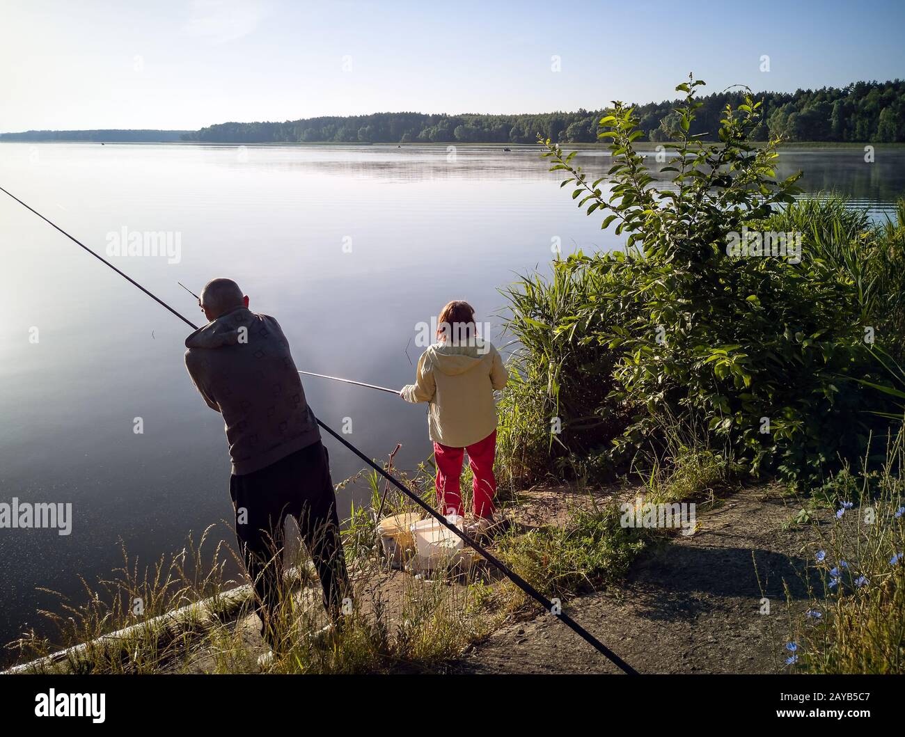 Woman fishing in river hi-res stock photography and images - Page 2 - Alamy