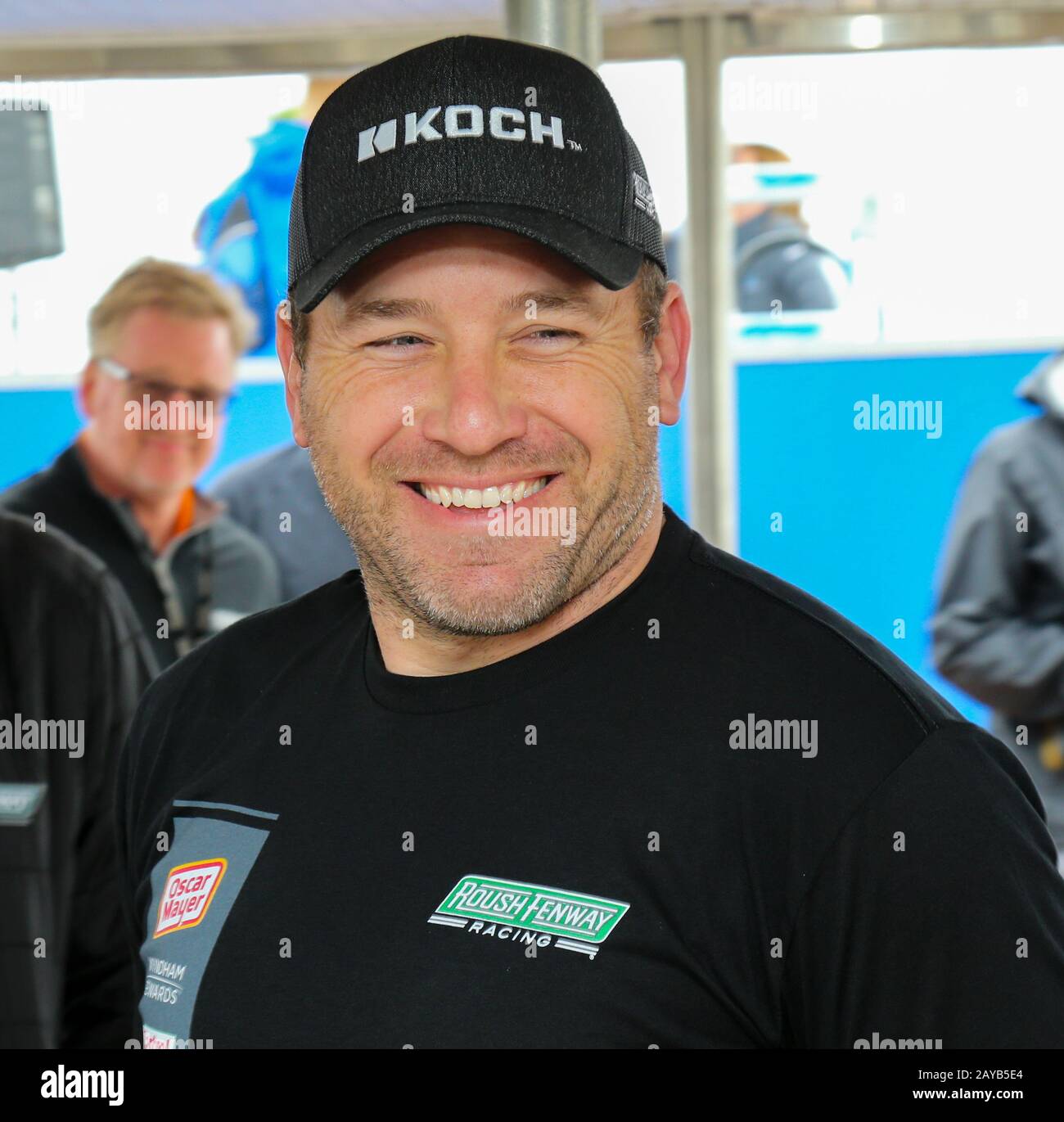 Daytona, United States. 14th Feb, 2020. Ryan Newman meets with guests at the Roush-Fenway luncheon on Valentine's Day, at the Daytona International Speedway, Friday February 14, 2020 Daytona, FL. Photo by Mike Gentry/UPI Credit: UPI/Alamy Live News Stock Photo