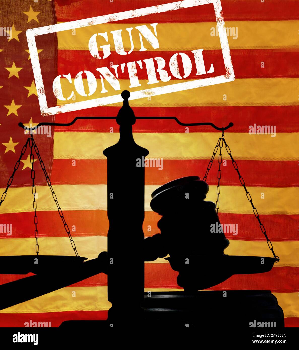 Gun Control law concept Stock Photo Alamy