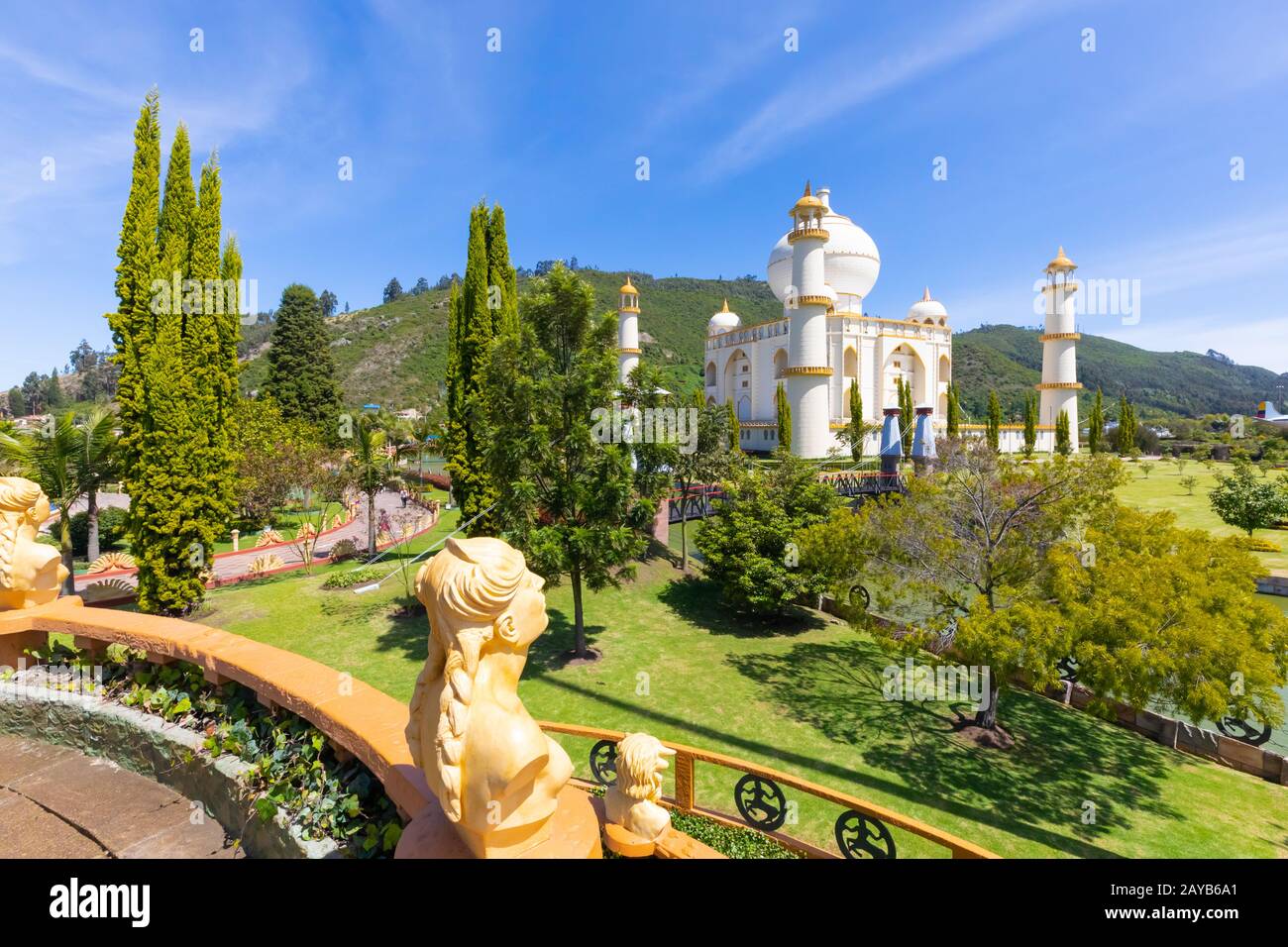 Colombia Bogota Jaime Duque Park luxuriant gardens Stock Photo