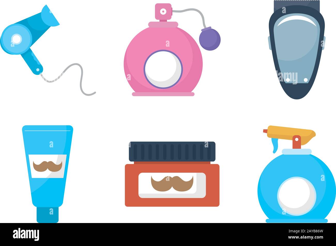 bundle of barber shop set icons Stock Vector Image & Art - Alamy