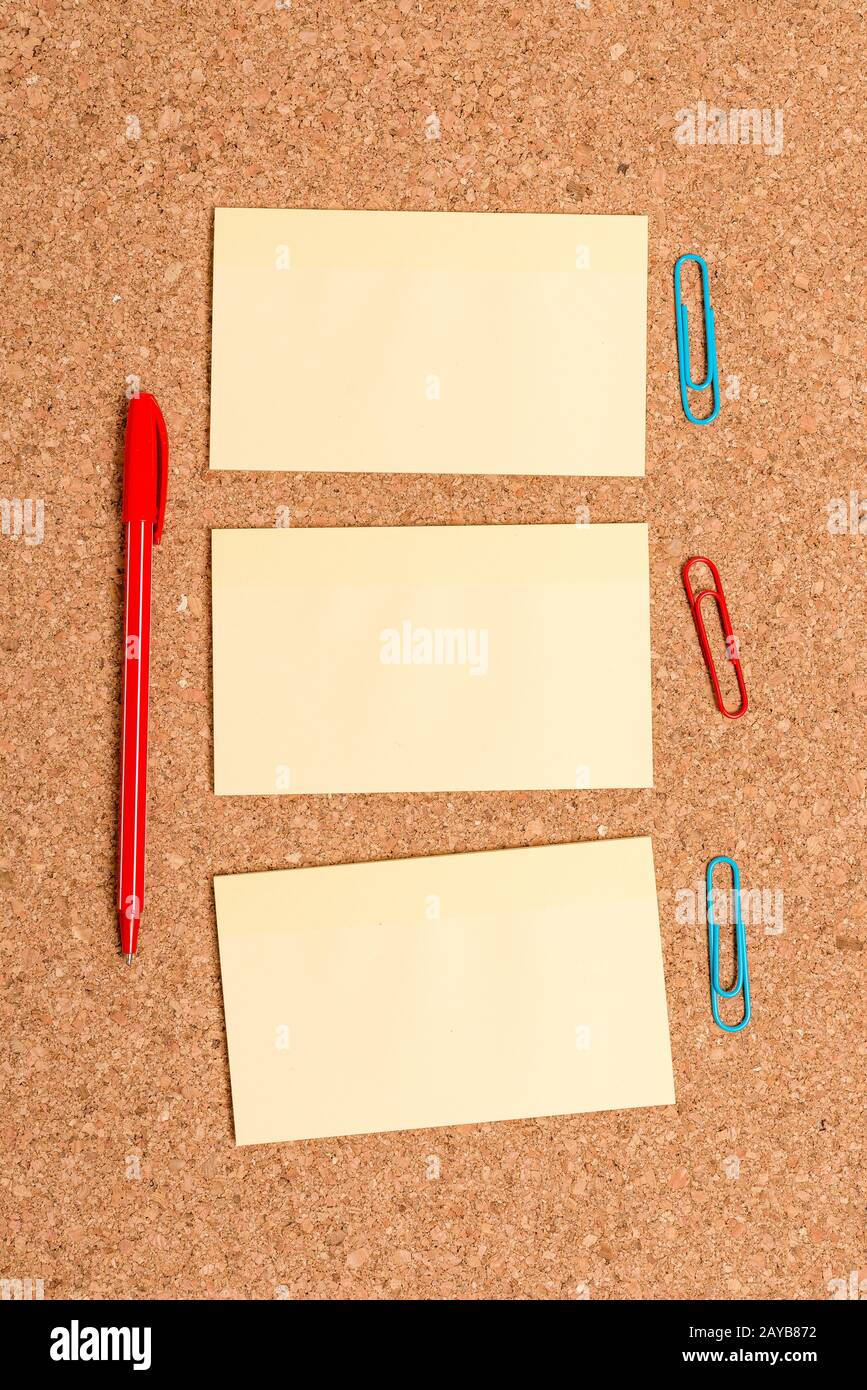Corkboard sticky notes memo message hi-res stock photography and images -  Alamy