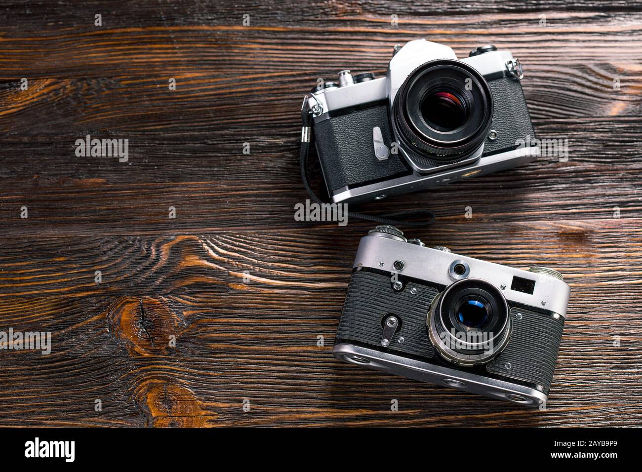 Exposure meter and retro camera Stock Photo Alamy