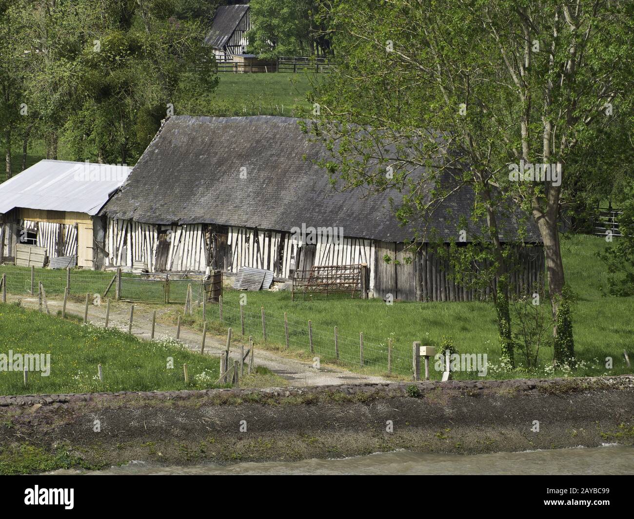 house at the river Stock Photo - Alamy