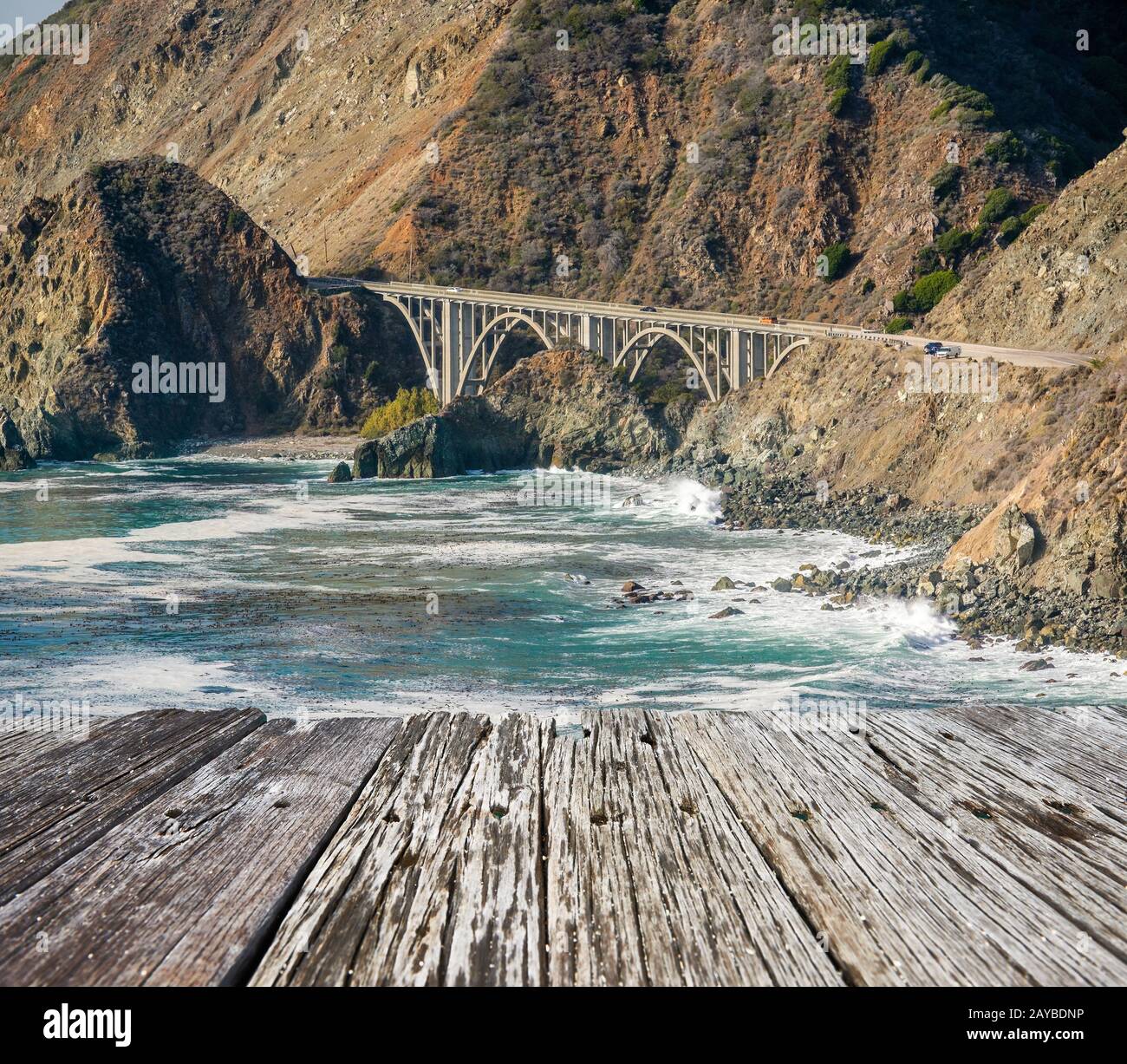Highway 1 on the pacific coast, California, USA Stock Photo - Alamy