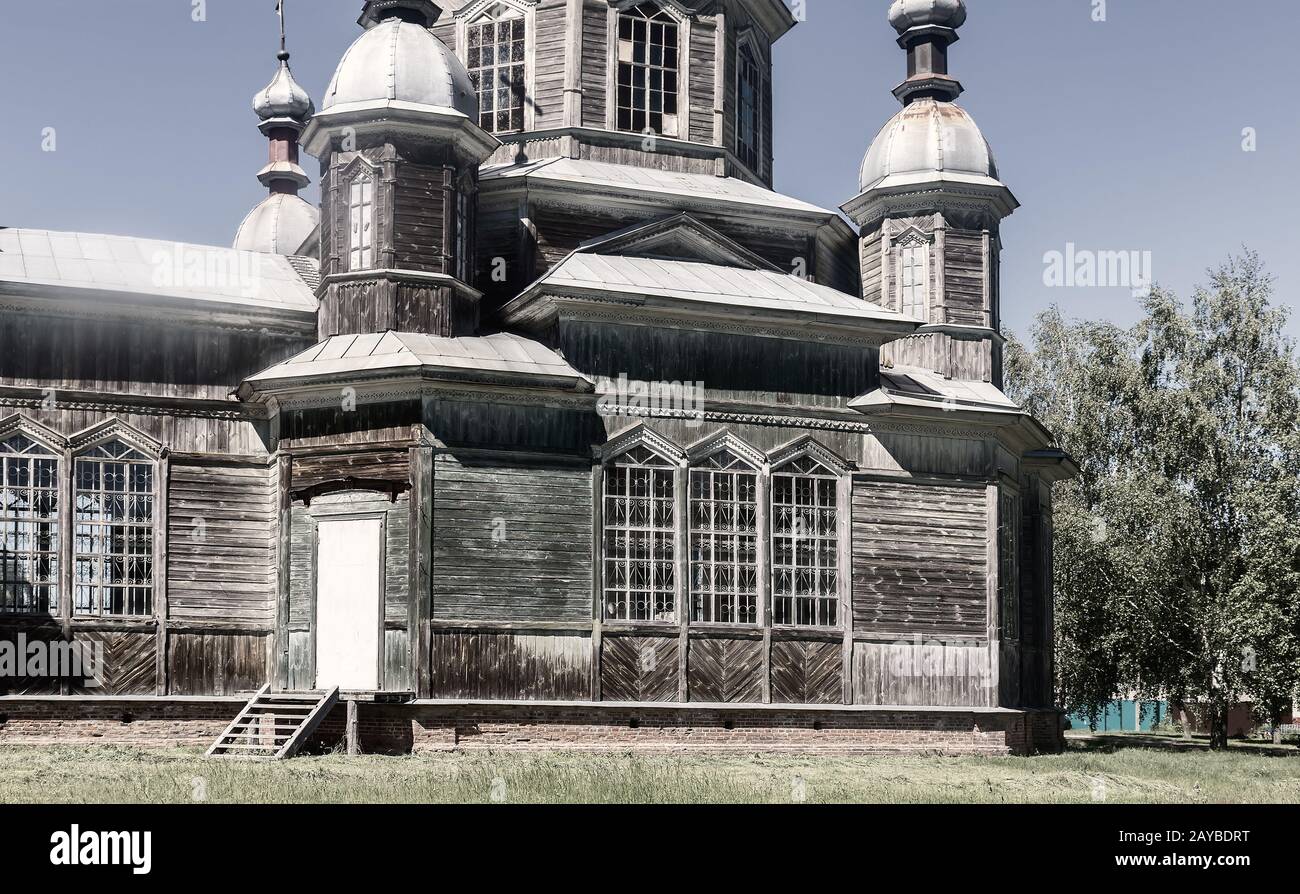 The old Orthodox old believers ' wooden Church Stock Photo - Alamy