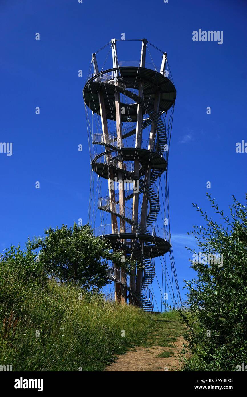 Tower in the Schönbuch-Forest, Germany, Baden Württemberg Stock Photo