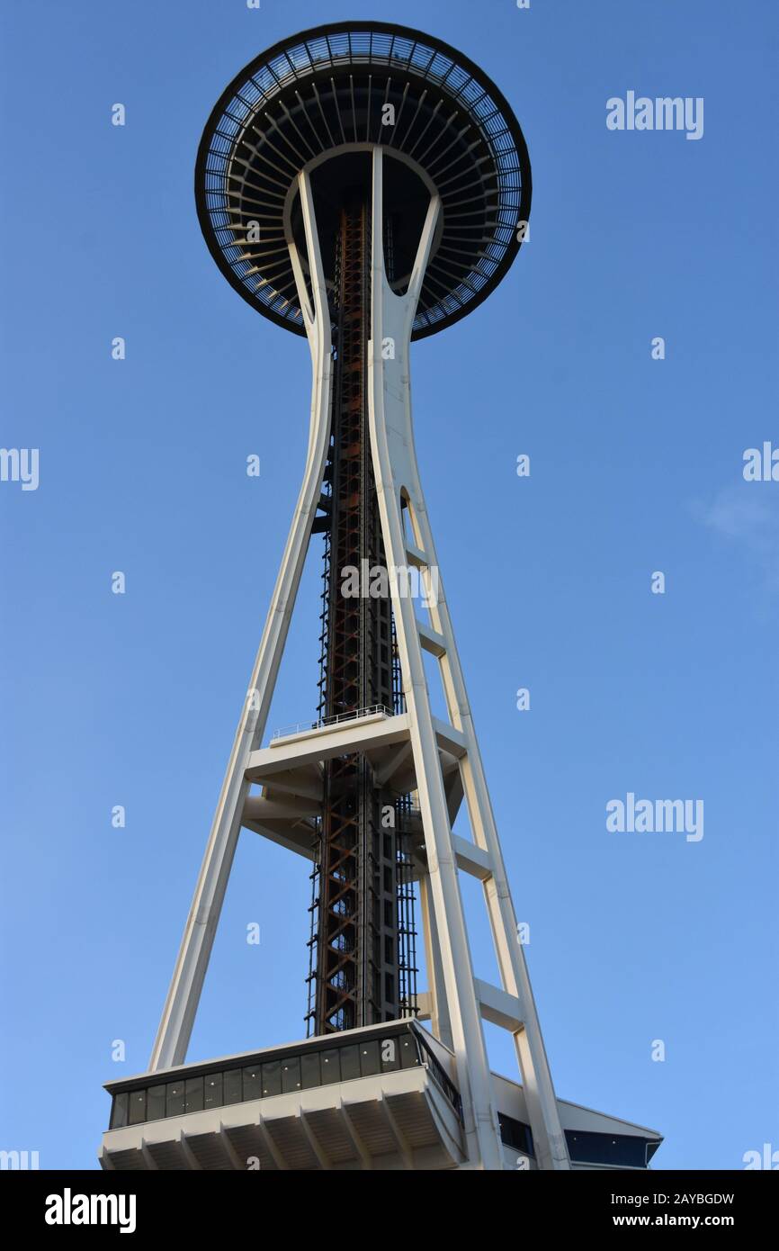 Space Needle in Seattle, Washington Stock Photo