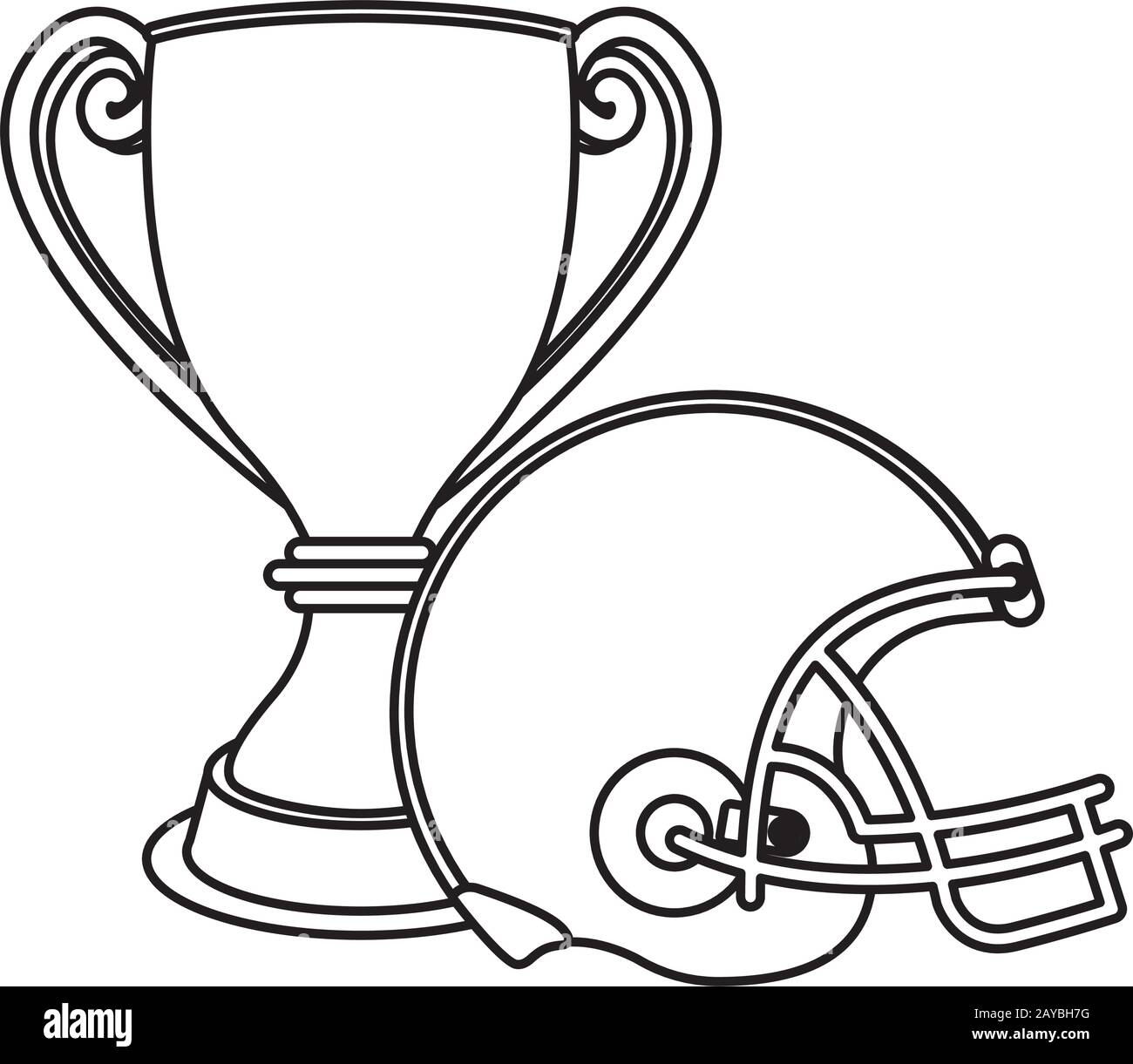 Champions cup rugby trophy Stock Vector Images - Alamy 
