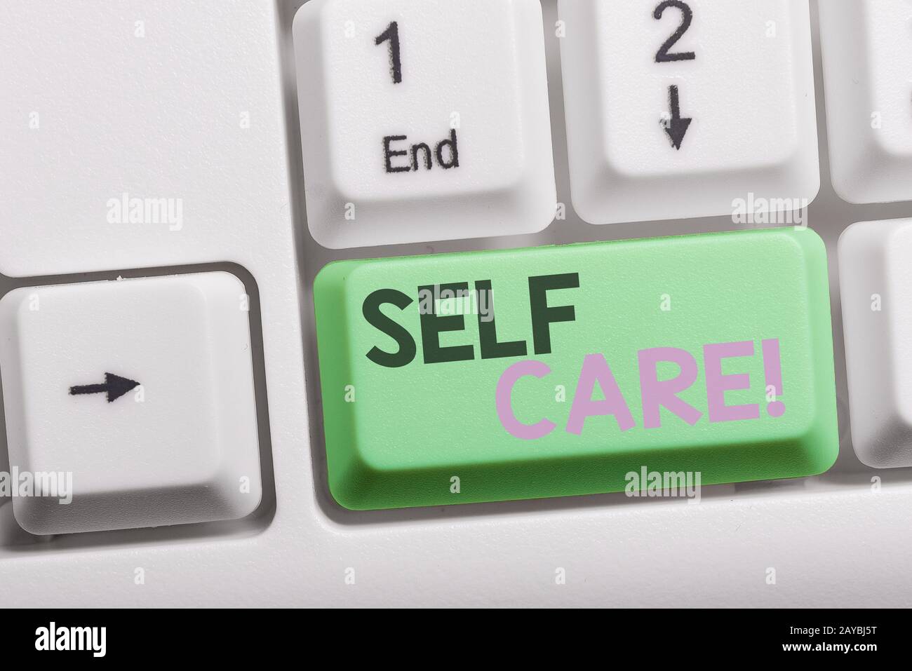 Text sign showing Self Care. Conceptual photo practice of taking action ...