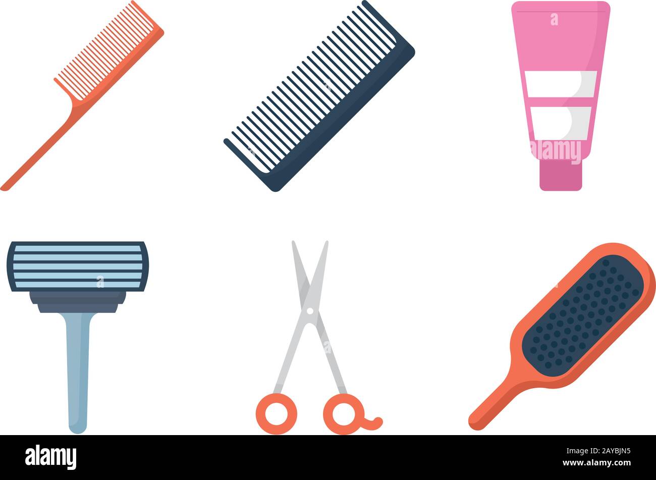bundle of barber shop set icons Stock Vector Image & Art - Alamy