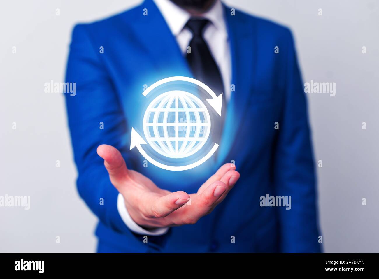 Map point, network connection, international meaning, cloud media network interface concept, copy space. Technology digital spac Stock Photo