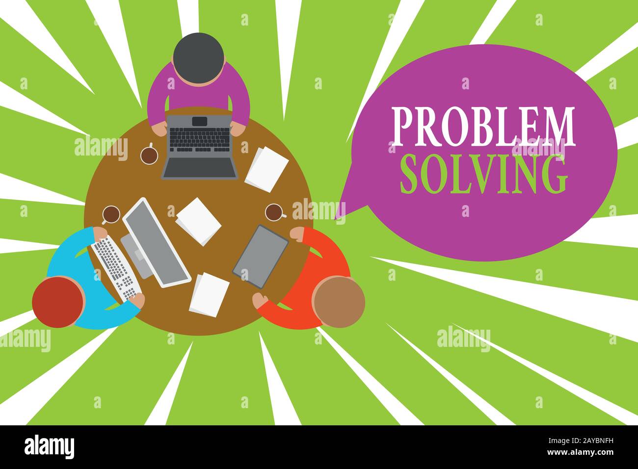 Conceptual hand writing showing Problem Solving. Business photo showcasing process of finding solutions to difficult or complex Stock Photo