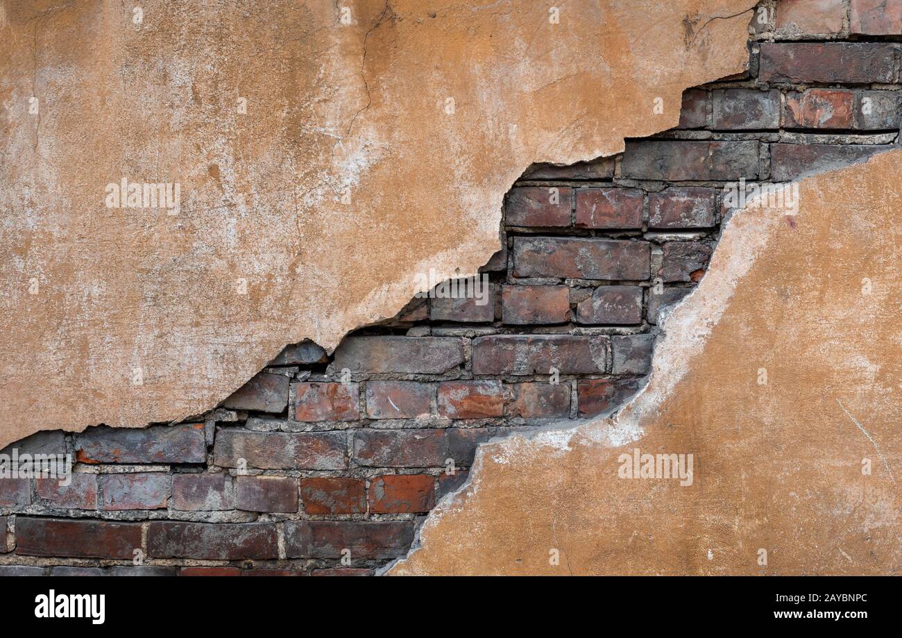 Old grunge brick wall. Nice vintage background. Stock Photo