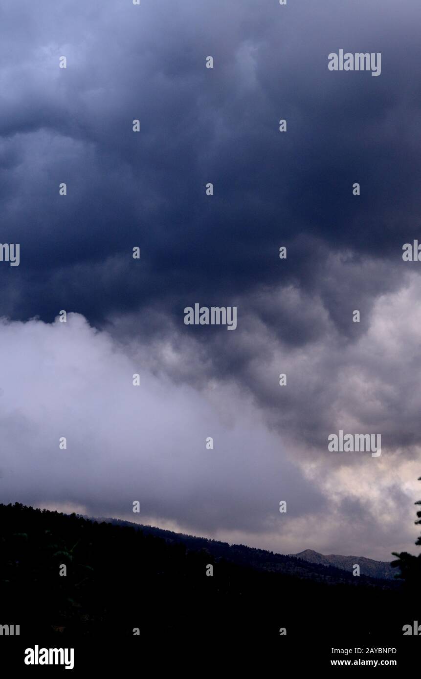 Storm clouds west Of Boulder. Stock Photo
