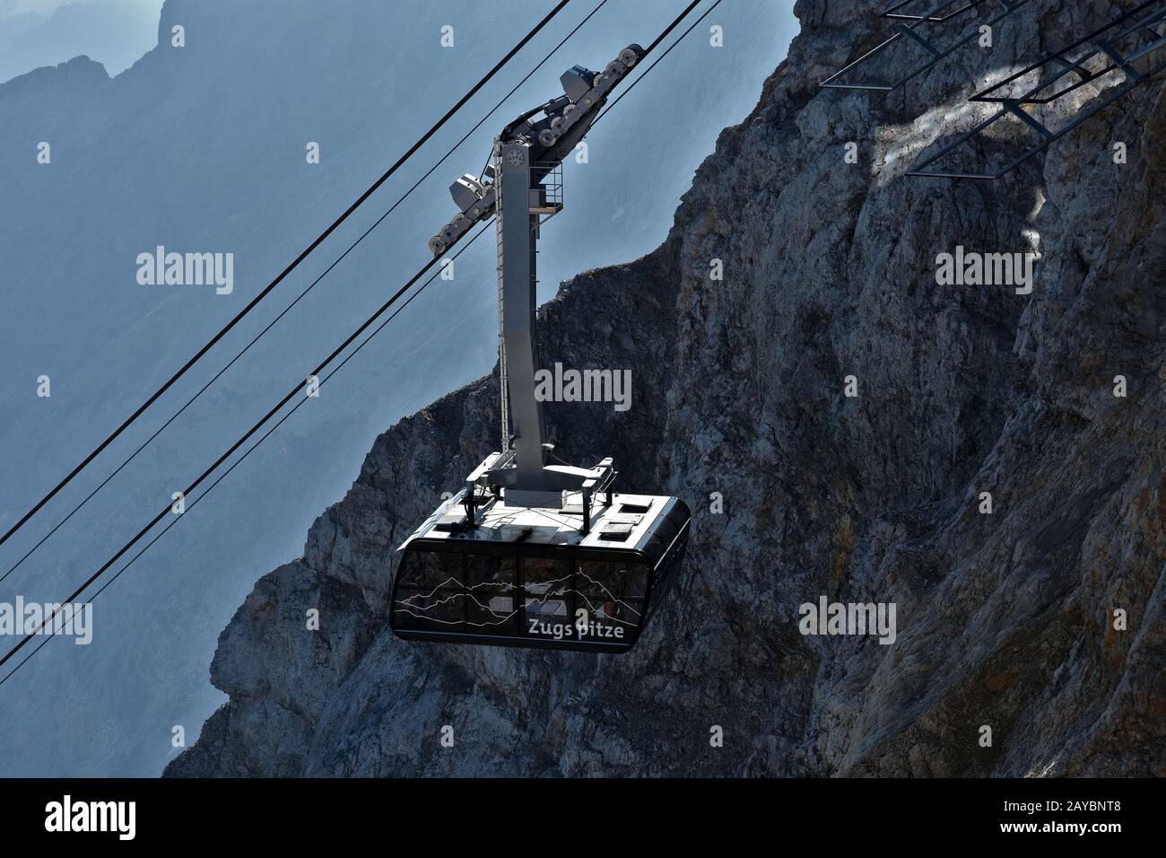 Zugspitze cable car, Ehrwald, Austria Stock Photo